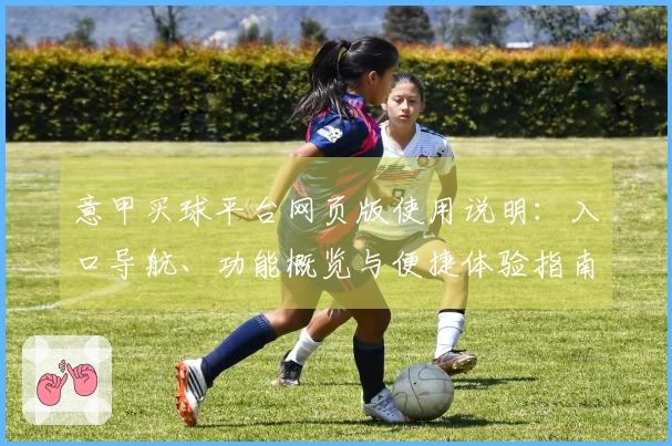意甲买球平台网页版使用说明：入口导航、功能概览与便捷体验指南
